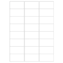 Aflange Blanke Etiketter / Labels til bl.a. Condibøtter 24 stk. – 6,4 x 3,39 cm