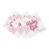 Baby Girl Servietter (20 stk – 33×33 cm) – Lyserøde 3-lags servietter til barnedåb