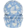 Baby muffinsforme baby blå folie 50 stk. – House of Marie