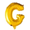 Bogstav Ballon “G” Guld 41 cm.
