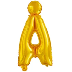 Bogstav Ballon “Å” Guld 41 cm.