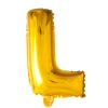 Bogstav Ballon “L” Guld 41 cm.