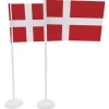 Bordflag m. fod 6 stk., Plastik – Scanseason
