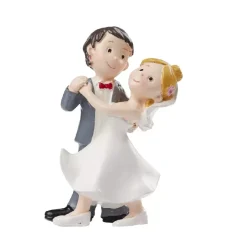 Bryllupsfigur / Topfigur Dansende Brudepar 8 cm