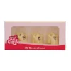 Chokoladepynt 3D spøgelser 6 stk. – FunCakes