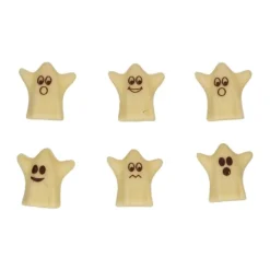 Chokoladepynt 3D spøgelser 6 stk. – FunCakes