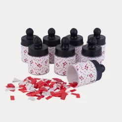 Dannebrog Party Poppers Genopfyldelige – 8 stk.
