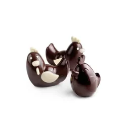 3D Chokoladeforme Kyllinger fra Ibili – Sæt med 3 størrelser (Klik-sammen)
