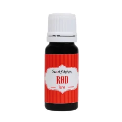 Farve flydende Rød – Frugtfarve – Sweetkichen 10 ml.