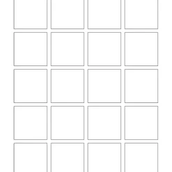 Firkantet Blanke Etiketter / Labels til Krydderiglas & Condibøtter 20 stk. – 4,5 cm x 4,5 cm