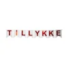 Flagbanner med “Tillykke” 6 m.