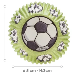 Fodbold Muffinsforme 25 stk. – Dekora