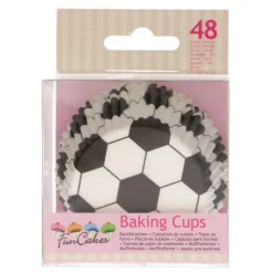 Fodbold Muffinsforme, 48 stk. – FunCakes