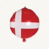 Folieballon Dannebrog Ø45 cm.