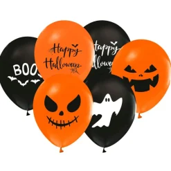 Halloween Balloner “Boo” – 8 stk.