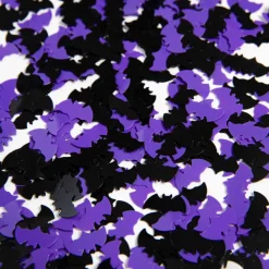 Halloween Flagermus Bordkonfetti Lilla / Sort 14g