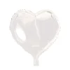 Hjerte Folieballon Hvid 46 cm.