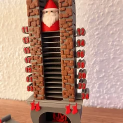 Interaktiv Julekalender (Julemand i Skorsten) – 3D-Printet