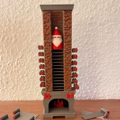 Interaktiv Julekalender (Julemand i Skorsten) – 3D-Printet