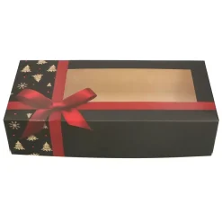 Jule Kageæske med vindue – 34 x 16 x 8 cm