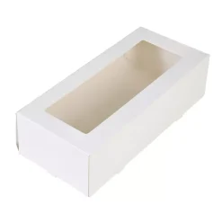 Kageboks / Kageæske Hvid – 25 x 10 x 9 cm