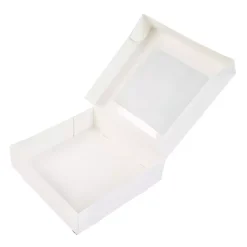 Kageboks / Kageæske Hvid 19 x 19 x 5 cm