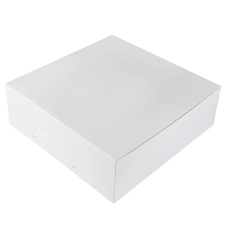 Kageboks / Kageæske Hvid 30 x 30 x 10 cm
