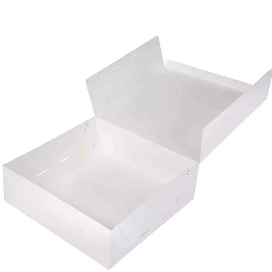 Kageboks / Kageæske Hvid 30 x 30 x 10 cm