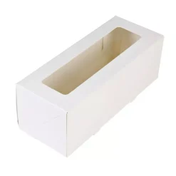 Kageboks / Kageæske Hvid – 26 x 12 x 7 cm