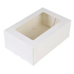 Kageboks / Kageæske Hvid – 24 x 16 x 9 cm