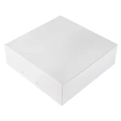 Kageboks / Kageæske Hvid 25 x 25 x 8 cm