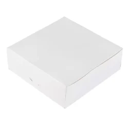 Kageboks / Kageæske Hvid 15 x 15 x 5 cm