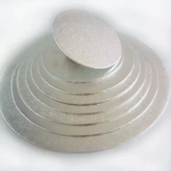 Kagefad sølv rund 30,5 cm fra FunCakes