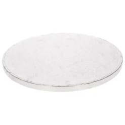 Kagefad sølv rundt 25 cm fra FunCakes