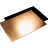 Kagepap aflang guld/sort 29x40cm