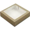Kageæske Kraft med vindue – 19 x 19 x 5 cm
