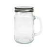 Mason Jar Drikkeglas med Hank & Låg (480 ml) – BrandNewCake