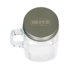 Mason Jar Drikkeglas med Hank & Låg (480 ml) – BrandNewCake