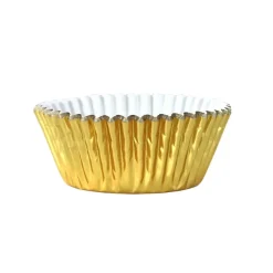 Muffinsforme Metallic Guld (30 stk) – Foliebelagt Papir – PME