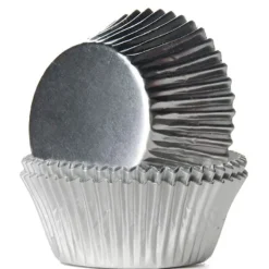 Muffinsforme sølv folie 24 stk. – House of Marie