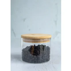 Opbevaringsglas med Bambuslåg (400 ml) – BrandNewCake