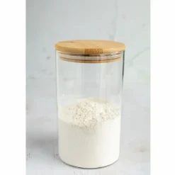 Opbevaringsglas med Bambuslåg (1000 ml) – BrandNewCake