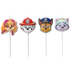 Paw Patrol kagelys / fødselsdagslys 4 stk. – Dekora