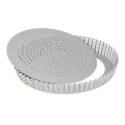Perforeret tærteform rund Ø24 cm m. løs bund – Patisse Silvertop