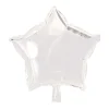 Stjerne Folieballon Hvid 46 cm.