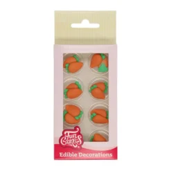 Sukkerpynt – Gulerødder, 16 stk – Funcakes