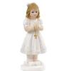 Topfigur Konfirmation / Konfirmand Pige Med Kors 8,5 cm