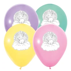 Unicorn Balloner (8 stk – 30 cm) – Magisk Enhjørning Tema til Fødselsdag